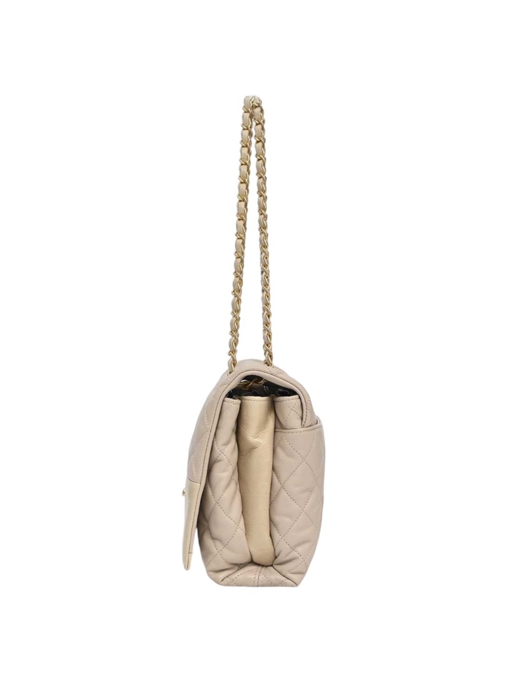 Chanel Soft Elegance Flap Bag Quilted Distressed Calfskin Medium - Picture 4 of 8